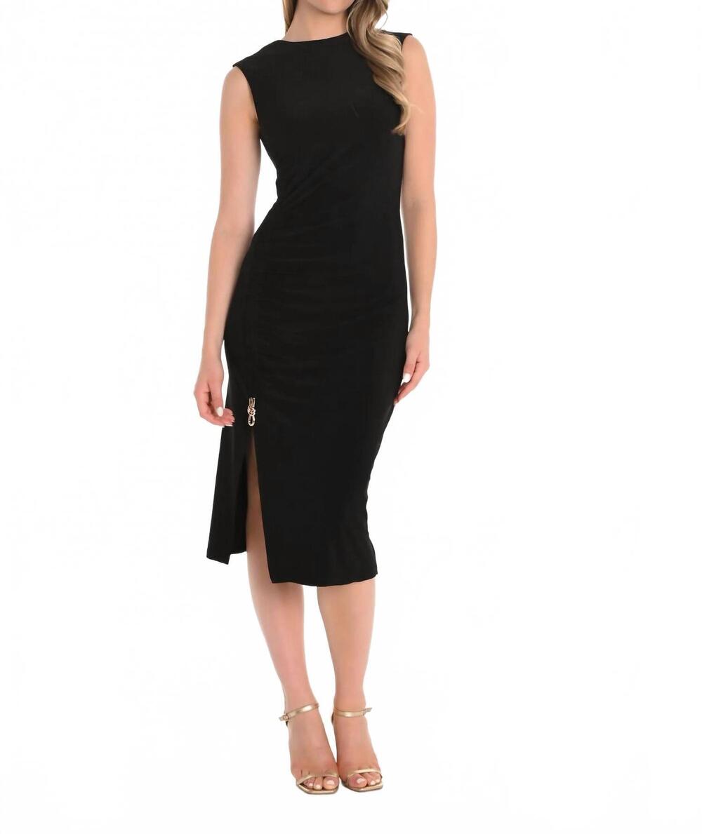 NEW FRANK LYMAN sleeveless dress in black